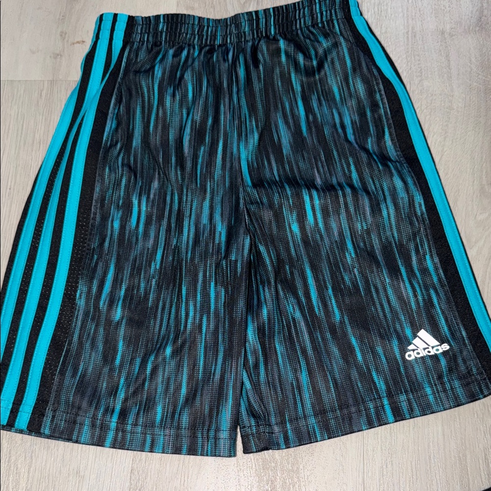 Adidas kids Black and Blue Athletic Shorts